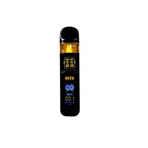 Hitz Infinity Sabor Kush 2G disposable vape with kush flavor profile and sleek premium infinity series design