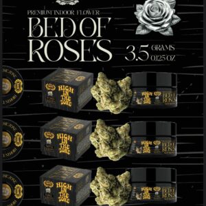 Hitz Premium Indoor Bed Of Roses cannabis flower with dense buds and rich aromatic profile