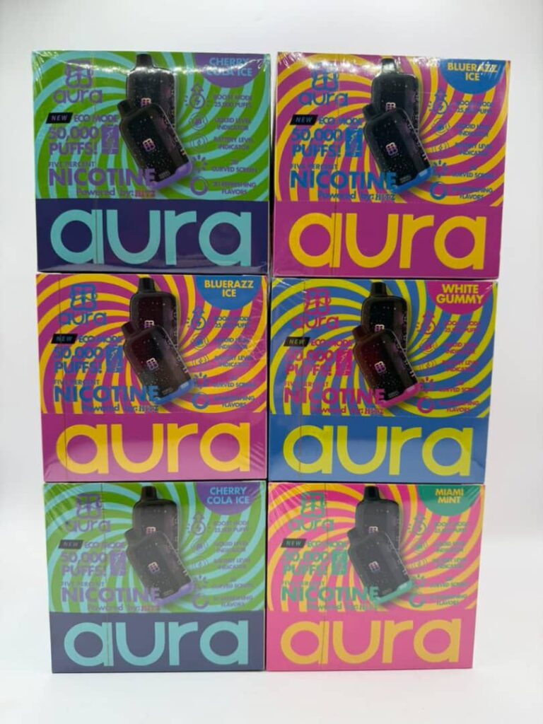 Hitz Aura nicotine disposable vape device with smooth flavor and sleek modern design